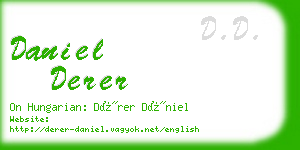 daniel derer business card